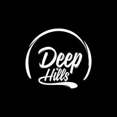 deep hills typography concept