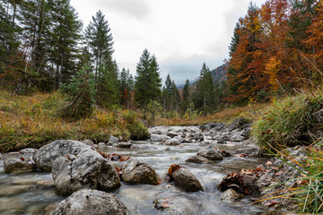 Siebenhütten Wanderung im Herbst Tegernsee