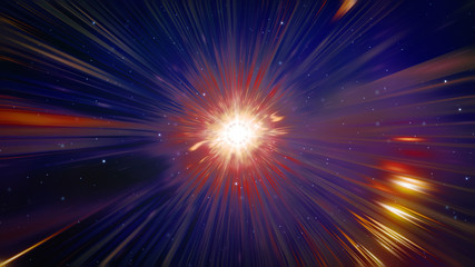 Obraz premium time warp tunnel background