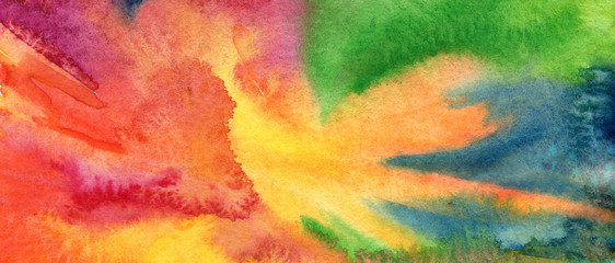 Abstract stain blot acrylic and watercolor painting. Canvas texture background.