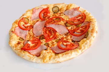 Food on a white background