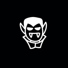 dracula doodle icon, vector illustration