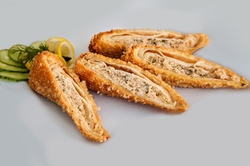 Food on a white background