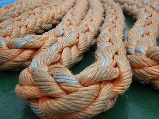 Loop of rope on deck