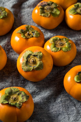 Raw Organic Orange Persimmons