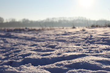 verschneite Schnee Landschaft
