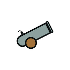 vector icon of simple cannon shapes