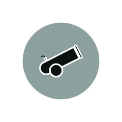 vector icon of simple cannon shapes