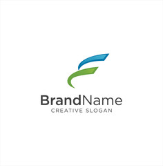 Abstract Letter F Logo Designs Inspiration Vector Illustration 