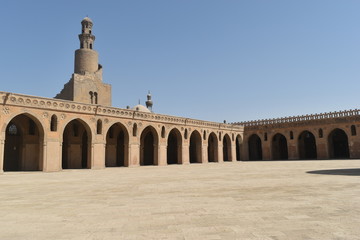 Fototapeta na wymiar Ibn Tulun archaeological mosque in Cairo