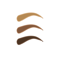 eyebrow doodle icon, vector illustration