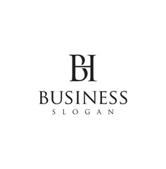 Monogram  Letter H B Logo Design Inspiration Vector Illustration