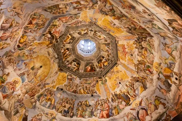 Foto op Canvas Affreschi della cupola del Brunelleschi © StudioPhoto-23