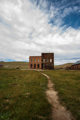 abandoned buildings in ghost town of Bodie, California