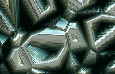 futuristic abstract metal