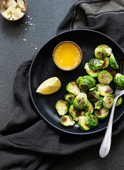 Brussels sprouts in butter sauce 