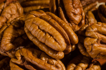 group of healthy and delicious pecans