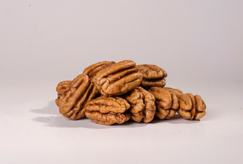 group of healthy and delicious pecans