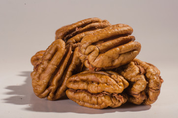 group of healthy and delicious pecans