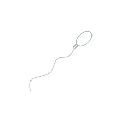 vector icon of simple forms of sperm