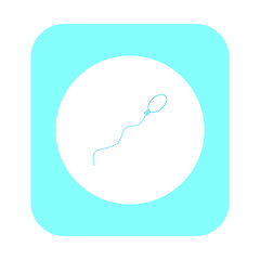 vector icon of simple forms of sperm