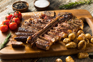 Homemade Grass Fed Cut Up T Bone Steak