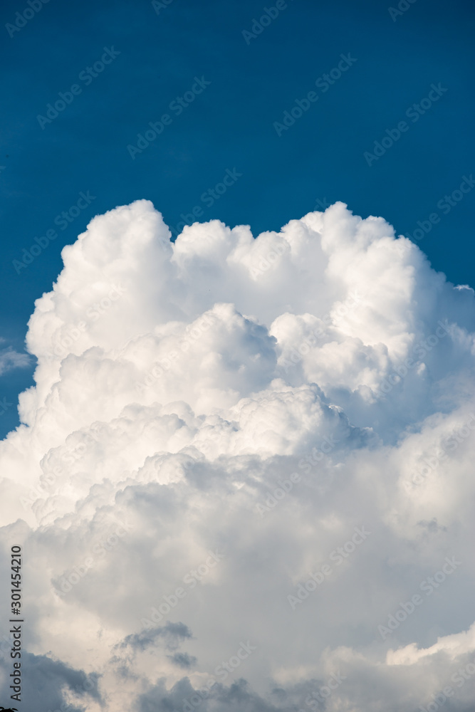 Wall mural blue sky and clouds background