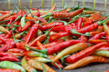Fresh Red Chili close up