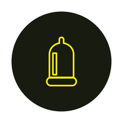 condom simple shapes vector icon