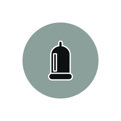 condom simple shapes vector icon