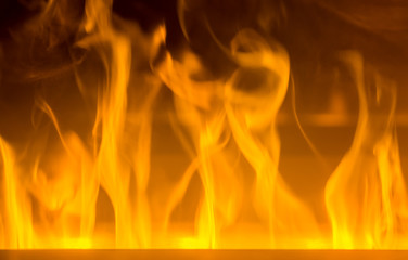 Fototapeta premium fire on black background