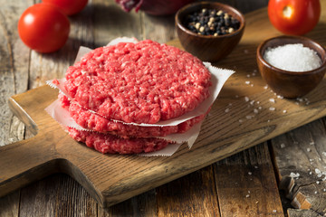Raw Red Organic Hamuburger Pattys