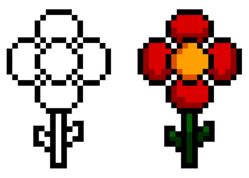 Flower pixel