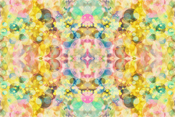 Fototapeta na wymiar Multicolored kaleidoscope pattern as abstract background.