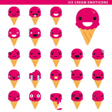 ice cream emoticons