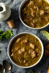 Homemade Colorado Pork Green Chili Soup