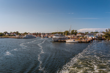 Fototapeta premium Hafen in Vitte auf der Insel Hiddensee an der Ostsee