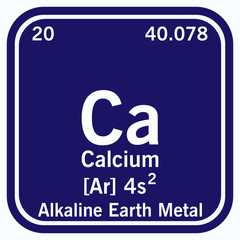 Calcium Periodic Table of the Elements Vector illustration eps 10