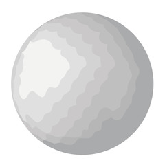 Golf ball isolated vector illustration isolated