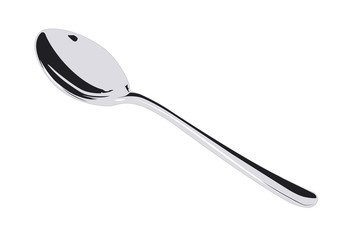 Spoon isolated vector illustration isolated