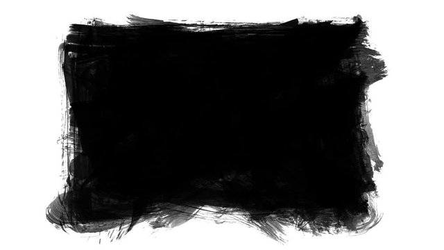 Animation grunge - brush stroke. Abstract hand - painted element. Grunge brush strokes animation. Underline and border design. Seamless looping background. 4K