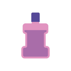Isolated detergent bottle icon flat design