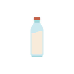 Isolated milk bottle icon flat design