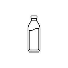Isolated bottle icon line design