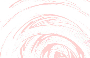 Grunge texture. Distress pink rough trace. Fantast