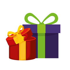gift boxes present isolated icon vector illustration design