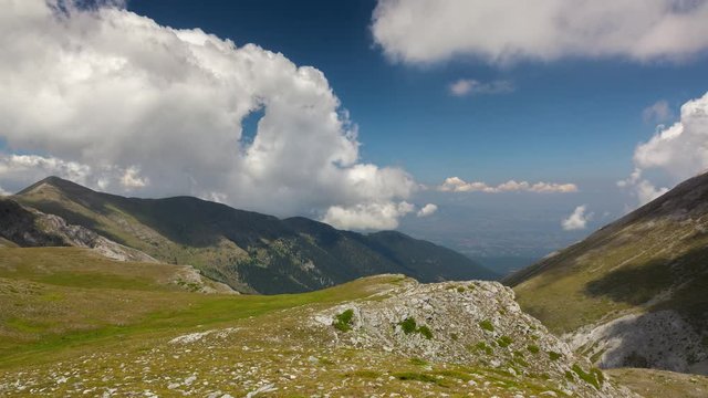4k UHD timelapse video with fast clouds from mount Olympus.