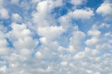 cloudscape with altocumulus clouds at sunny day