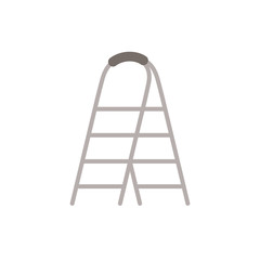 Isolated construction ladder flat design