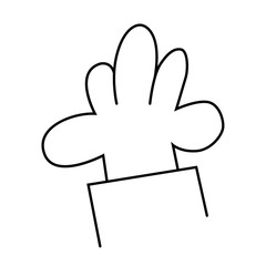 Hand cartoon vector illustration isolated